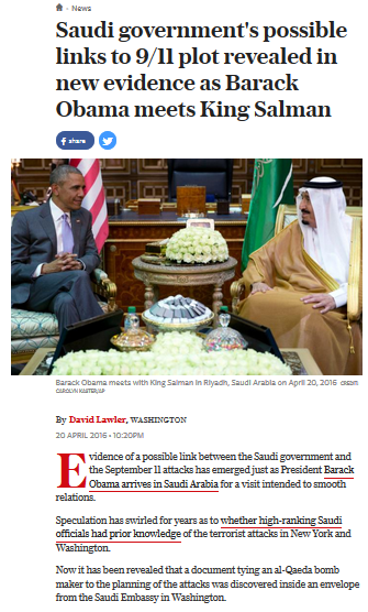 "Daily Telegraph": معلومات عن احتمال وجود علاقة بين حكومة الرياض وهجمات 11 أيلول 2001