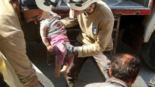 استشهاد طفل سوري في حلب 