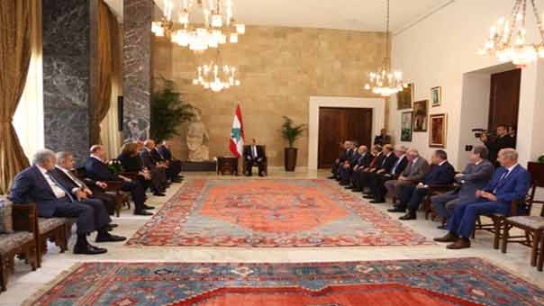 الرئيس عون أجرى الجولة الأولى من الاستشارات المُلزمة وإجماع على تسمية الحريري