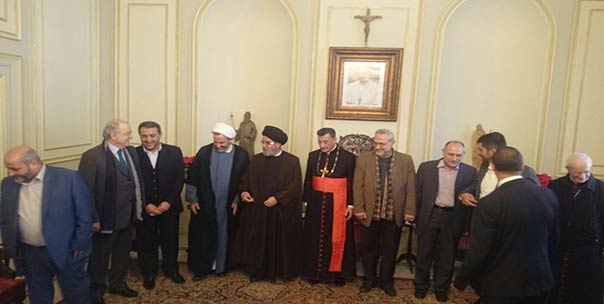 وفد من حزب الله في بكركي