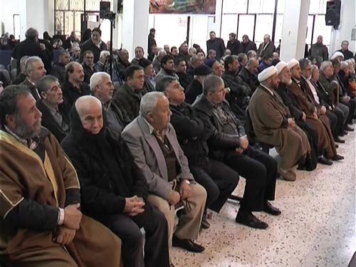 جانب من الاحتفال التأبيني في حسينية بلدة عيتيت الجنوبية