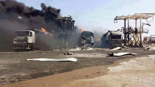 الدمار الهائل في المنشآت