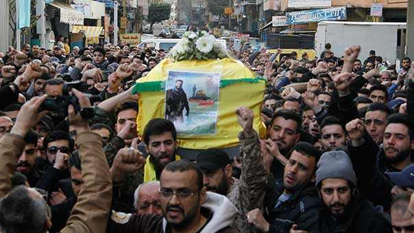 تشييع الشهيد المجاهد محمد الجواد عباس حجازي في روضة الحوراء