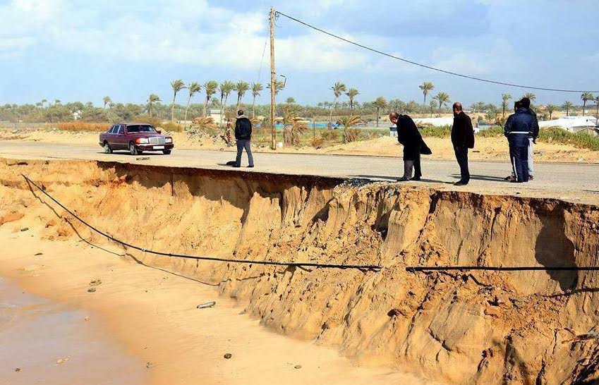 شواطئ غزة الجنوبية مهددة بالغرق!