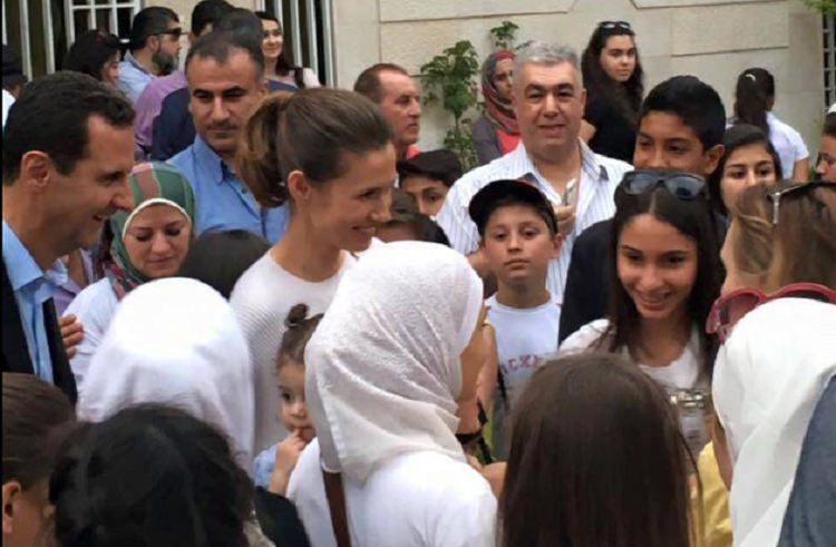 صورة مع الرئيس السوري بشار الأسد